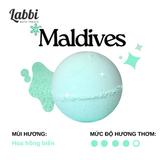 MALDIVES [Labbi] Bath bomb / Viên sủi bồn tắm / Bom tắm / Viên thả bồn tắm / Bathbomb