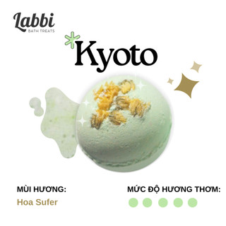  KYOTO  Labbi  Bath bomb   Viên sủi bồn tắm   Bom tắm   Viên thả bồn tắm 