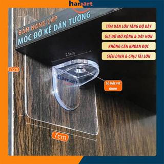 Miếng Dính Tường Kê Sàn Lót Ván Đỡ Kệ Gỗ Nhựa Móc Dán Siêu Chắc Chịu Lực 5KG Không Khoan Đục