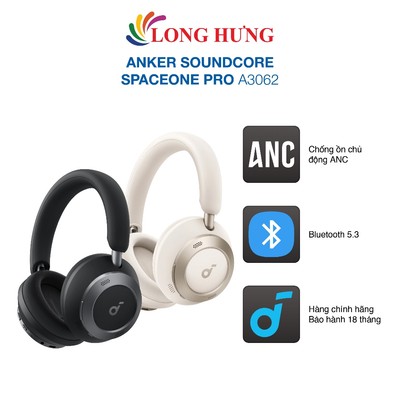 Tai nghe chụp tai Bluetooth Anker Soundcore Space One Pro A3062 - Hàng chính hãng