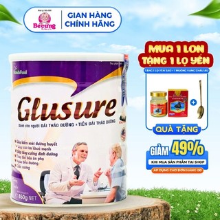  Sữa tiểu đường GLUSURE DÀNH CHO NGƯỜI BỆNH TIỂU ĐƯỜNG VÀ PHÒNG NGỪA TIỂU ĐƯỜNG PISILAC 