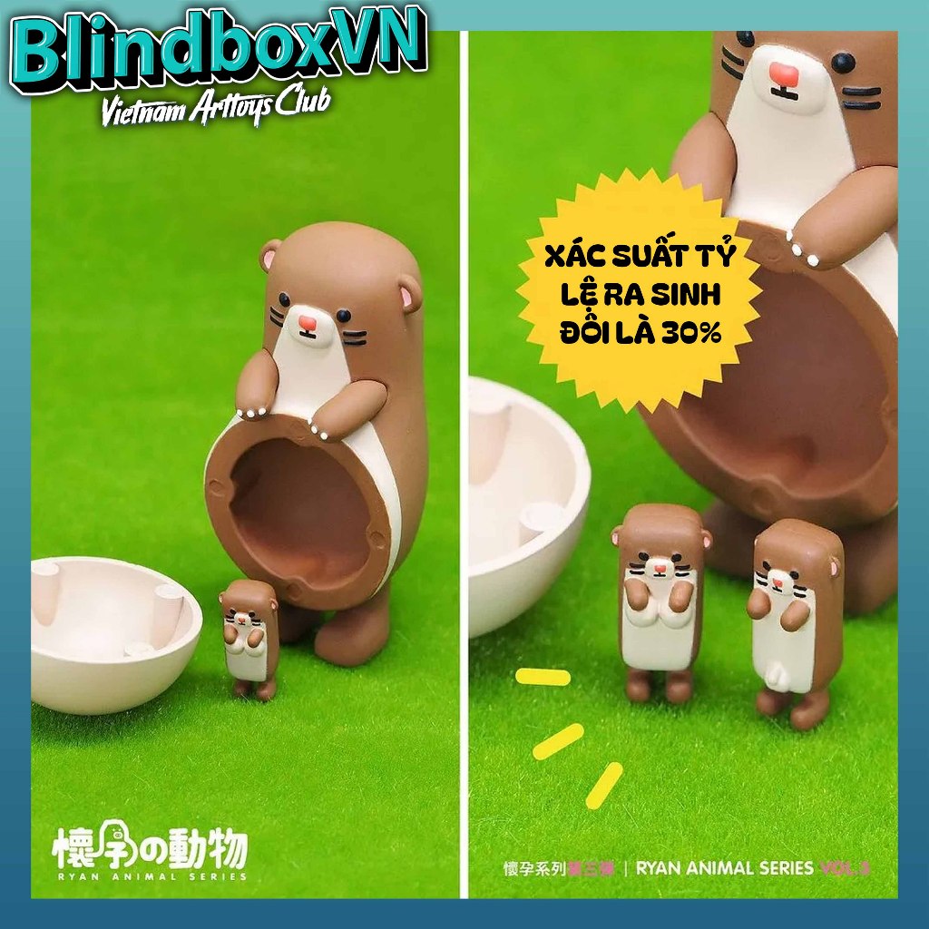 ( Hàng Đặt Trước ) Hộp mù ngẫu nhiên Blindbox Ryan Animals Series 3