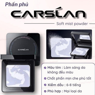  PHẤN PHỦ - PHẤN NÉN CARSLAN siêu mịn kiềm dầu che phủ lỗ chân lông kháng nước tốt 