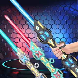 Kiếm Ánh Sáng Lazer Phiên Bản 2 Đầu Xoay, kiem laser phat sang, phát sáng