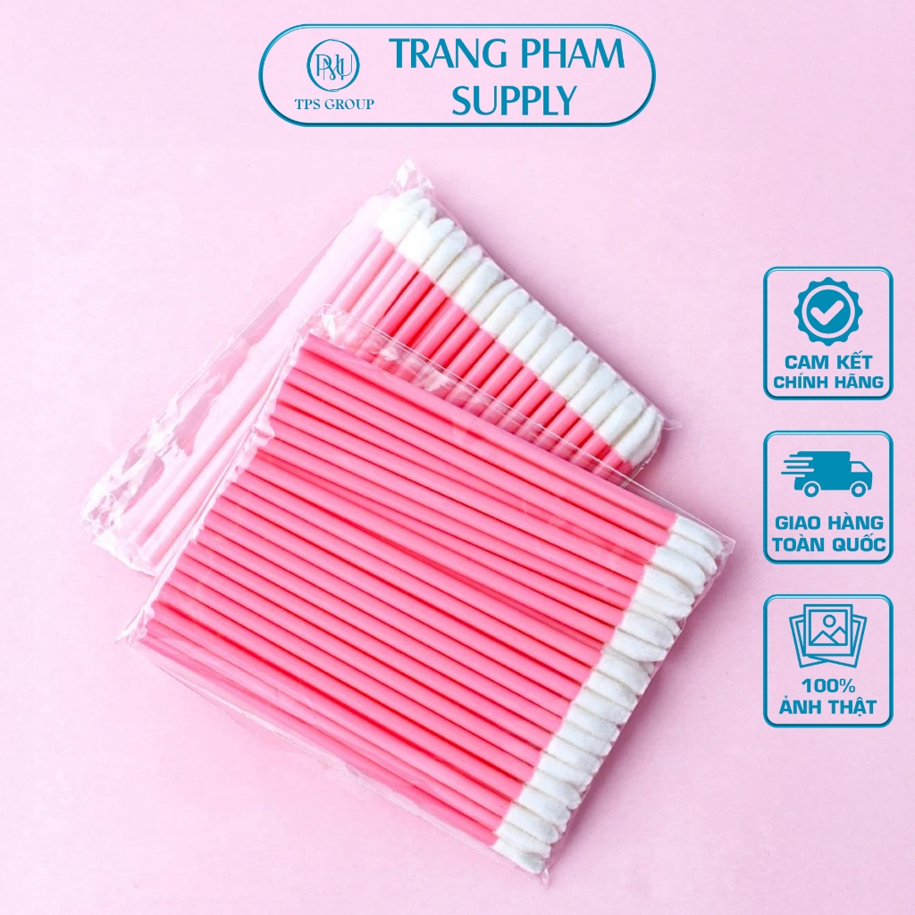 Combo 50c Cây Chà Mực, Chà Lông Mày, Cọ Chuốt Mi Trong Phun Xăm