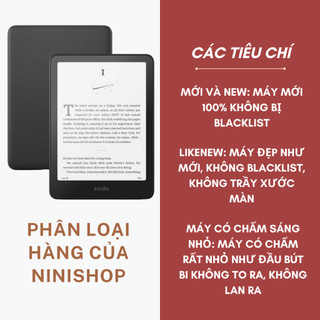 Máy đọc sách Kindle Basic 2022-2024 TẶNG KÈM BAO DA