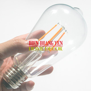 Bóng Đèn Led Dây Tóc Edison ST64 đui e27 đui xoáy