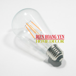 Bóng Đèn Led Dây Tóc Edison ST64 đui e27 đui xoáy