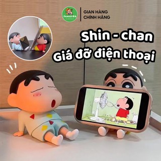Giá đỡ điện thoại Shin, kệ để điện thoại cute Cậu bé Bút chì trang trí dùng cho iPhone Android