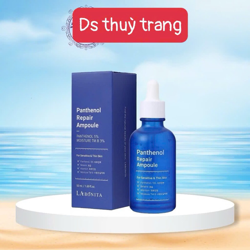Tinh chất B5 La Bonita hỗ trợ phục hồi làm dịu da La Bonita Panthenol Repair Ampoule 50ml