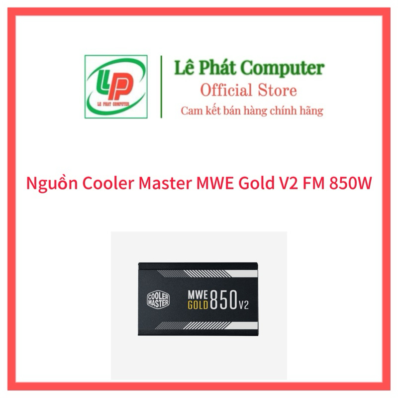 Nguồn máy tính Cooler Master MWE Gold V3 850W ATX 3.1 , 80 Plus Gold, Full Modular - Bảo hành 05 Năm