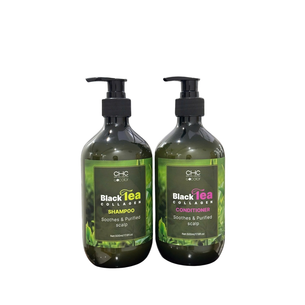 Gội xả Hồng trà Collagen CHC Korea (Chính hãng)