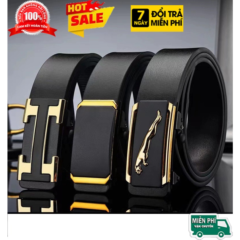 Thắt lưng nam  🔥 Giá Sốc 🔥 cao cấp mặt khóa hợp kim tự động thông minh, Dây nịt nam bảo hành 1 năm