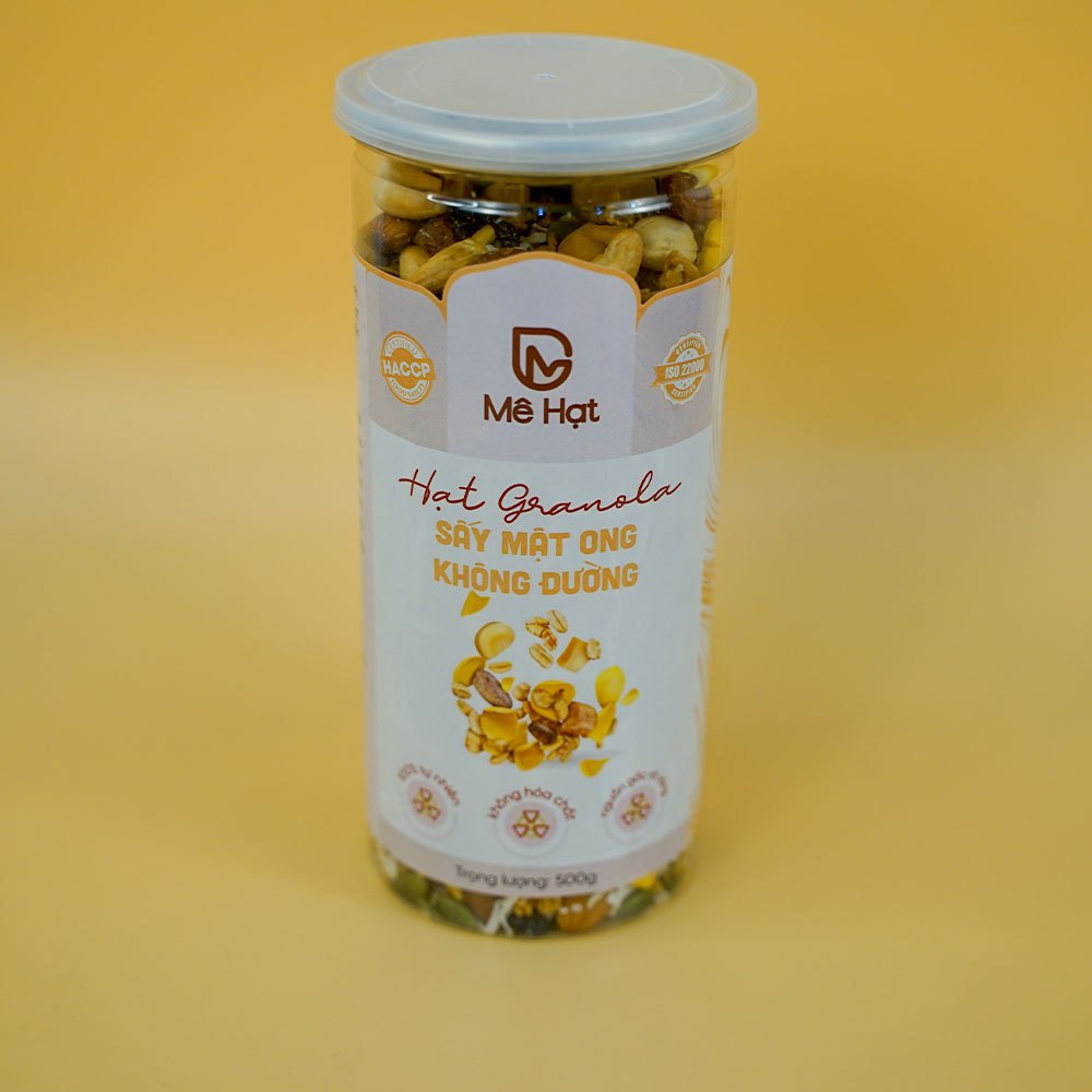 Granola Sấy Mật Ong Không Đường Siêu Hạt