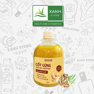 Cốt gừng tràm trà muối Epsom Nano Salt - Chai 550 ML - Hỗ trợ giải cảm, giữ ấm cơ thể, giảm đau nhức