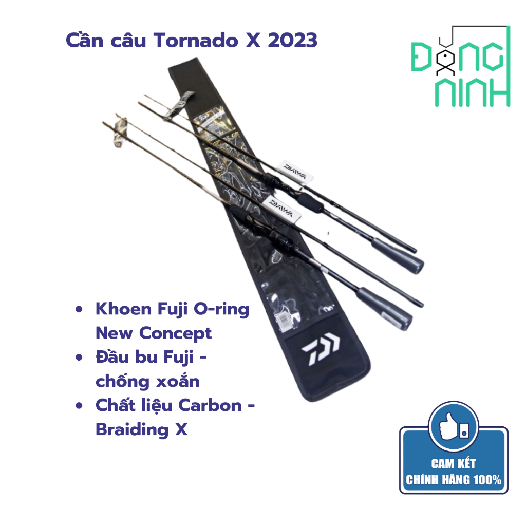 Cần câu Tornado X 2023, cần câu cá, cần lure