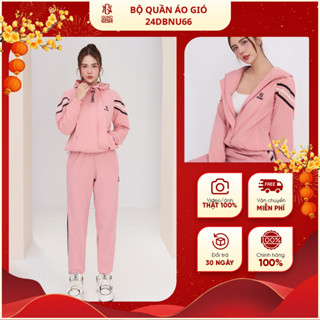 Bộ gió NAM/NỮ GUNO có MŨ sọc tay ngang cao cấp 24DBNU66/NA151