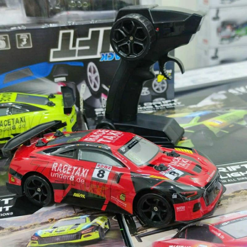 Xe điều khiển từ xa Mini Drift JJRC Monster 1/24 tốc độ 30km/h 4WD có điều tốc, vở nhựa siêu bền