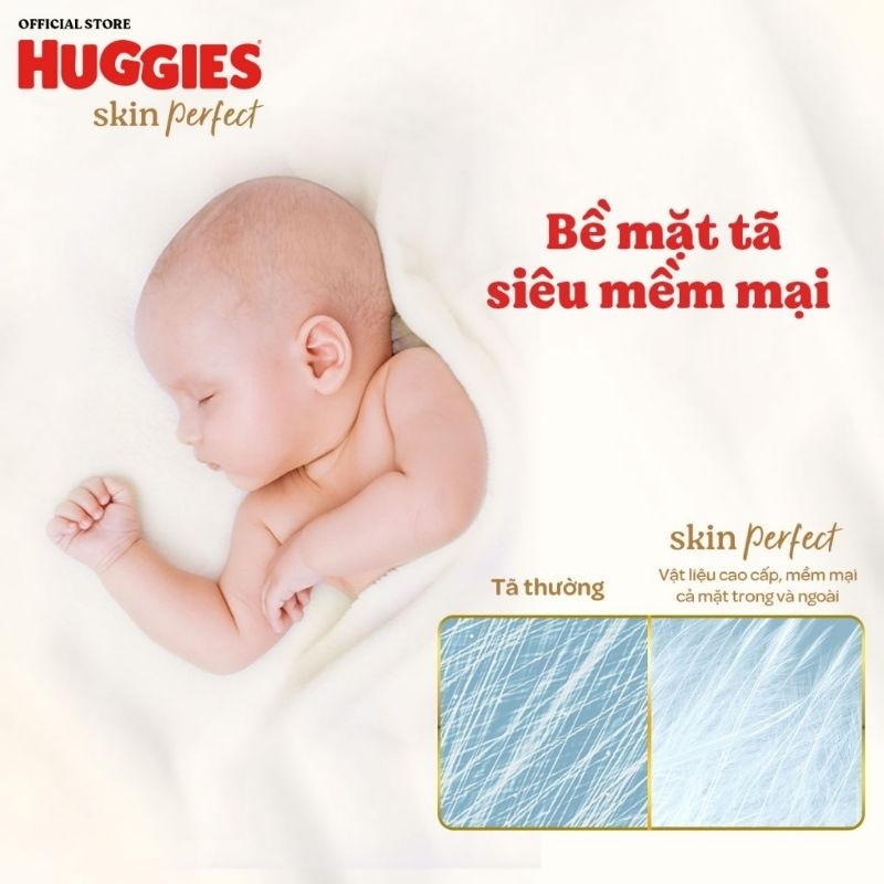 Miếng lót sơ sinh Huggies skin perfect NB1 108 miếng NB2 60 miếng
