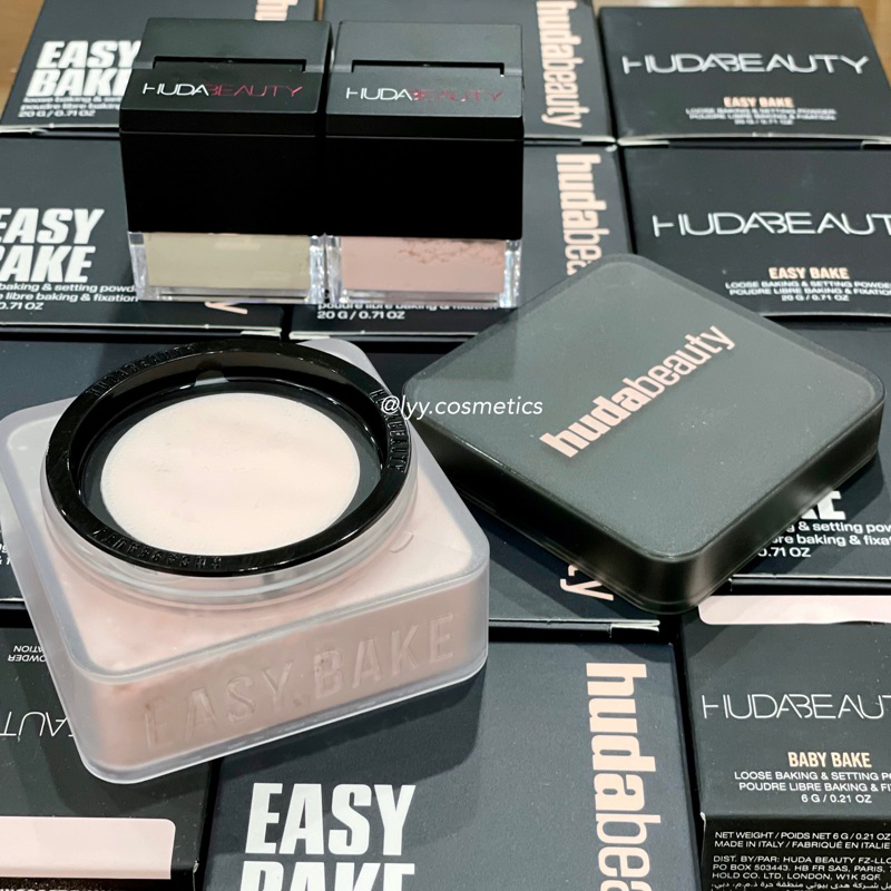 PHẤN PHỦ BỘT HUDA BEAUTY EASY BAKE CHERRY BLOSSOM, POUND CAKE ĐỦ BILL PHẤN PHỦ HUDA