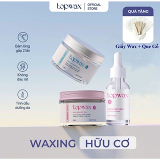 Combo Sáp Wax Lông TOP WAX 500G+Serum Mỡ Trăn Dưỡng Da Sau Wax  30ML - Wax Lông Tay Chân Nách An Toàn Hiệu Quả