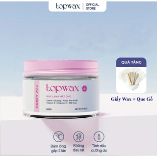 Sáp Wax Lông TOPWAX HƯƠNG MẬT ONG 500G - Tặng Bộ Dụng Cụ Wax Chuyên Dụng,Wax Lông Tay Chân Nách An Toàn Hiệu Quả