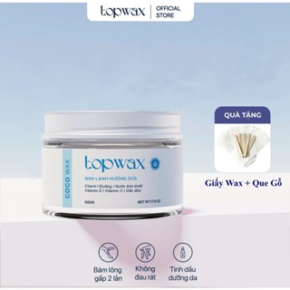 Wax Lông TOPWAX HƯƠNG DỪA 500G - Tặng Bộ Dụng Cụ Wax Chuyên Dụng,Wax Lông Tay Chân Nách An Toàn Hiệu Quả
