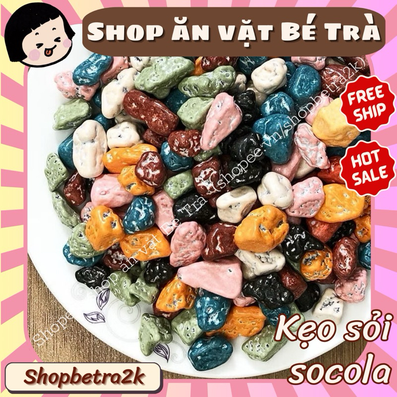 Kẹo sỏi đá socola sữa |hũ 500gr|