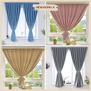  Rèm Cửa Sổ Dán Tường Màu Pastel Vải Trơn Không Họa Tiết Cao Cấp Loại 1 Chống Bám Bụi Chống Nắng Tốt 