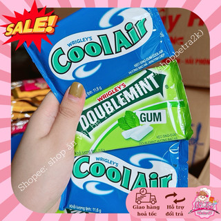 (Sỉ hộp 12vỉ) Kẹo cao su vỉ CoolAir / Doublemint, kẹo su nhai hàng cty chính hãng