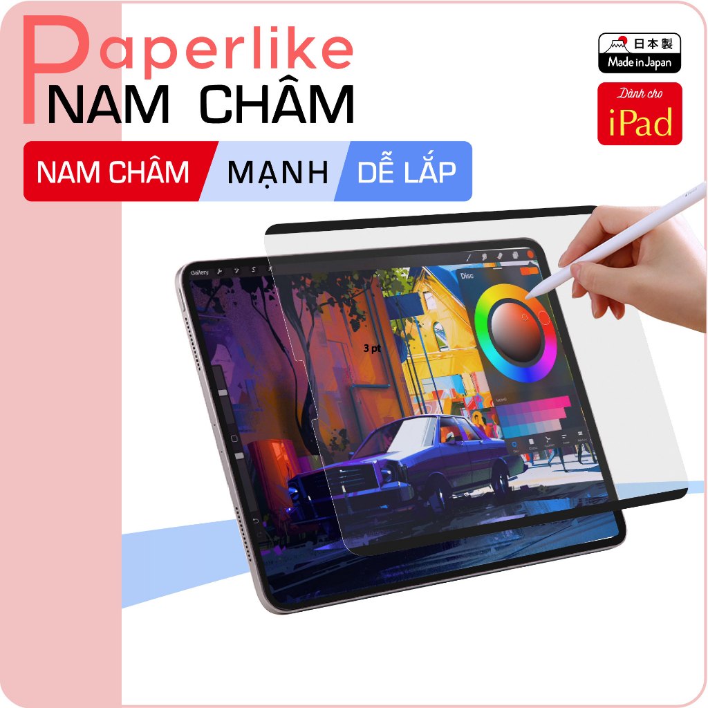 Miếng dán Paperlike Nam châm cho iPad Air6, Pro M4, Gen10