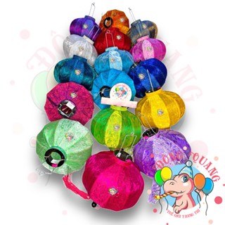 Lồng đèn Hội An vải gấm dáng tròn (10, 20, 30, 40, 60cm)