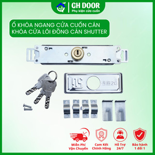 Ổ khoá ngang GH DOOR cửa cuốn khóa cửa giữa mở đa năng cán khóa cửa lõi đồng cán Shutter