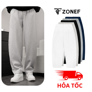 Quần Nỉ Nam Có Cạp Cúc ZONEF OFFICIAL Form Baggy Chất Nỉ 2 Da QNC