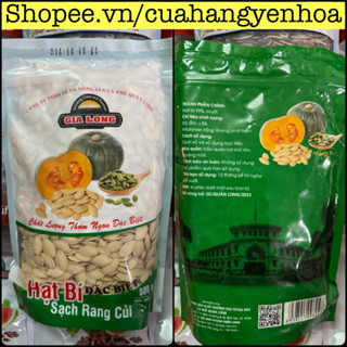 500g Hạt bí rang to thơm béo - Đóng gói 500g