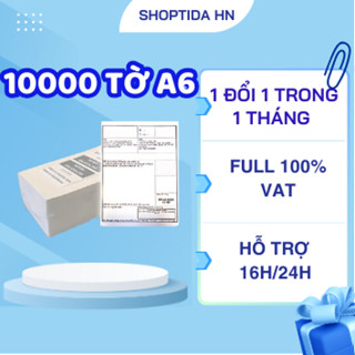 Giấy in nhiệt Shoptida 10000 tờ A6 10*15cm 3 lớp tự dán chống nước, sử dụng cho máy in đơn hàng
