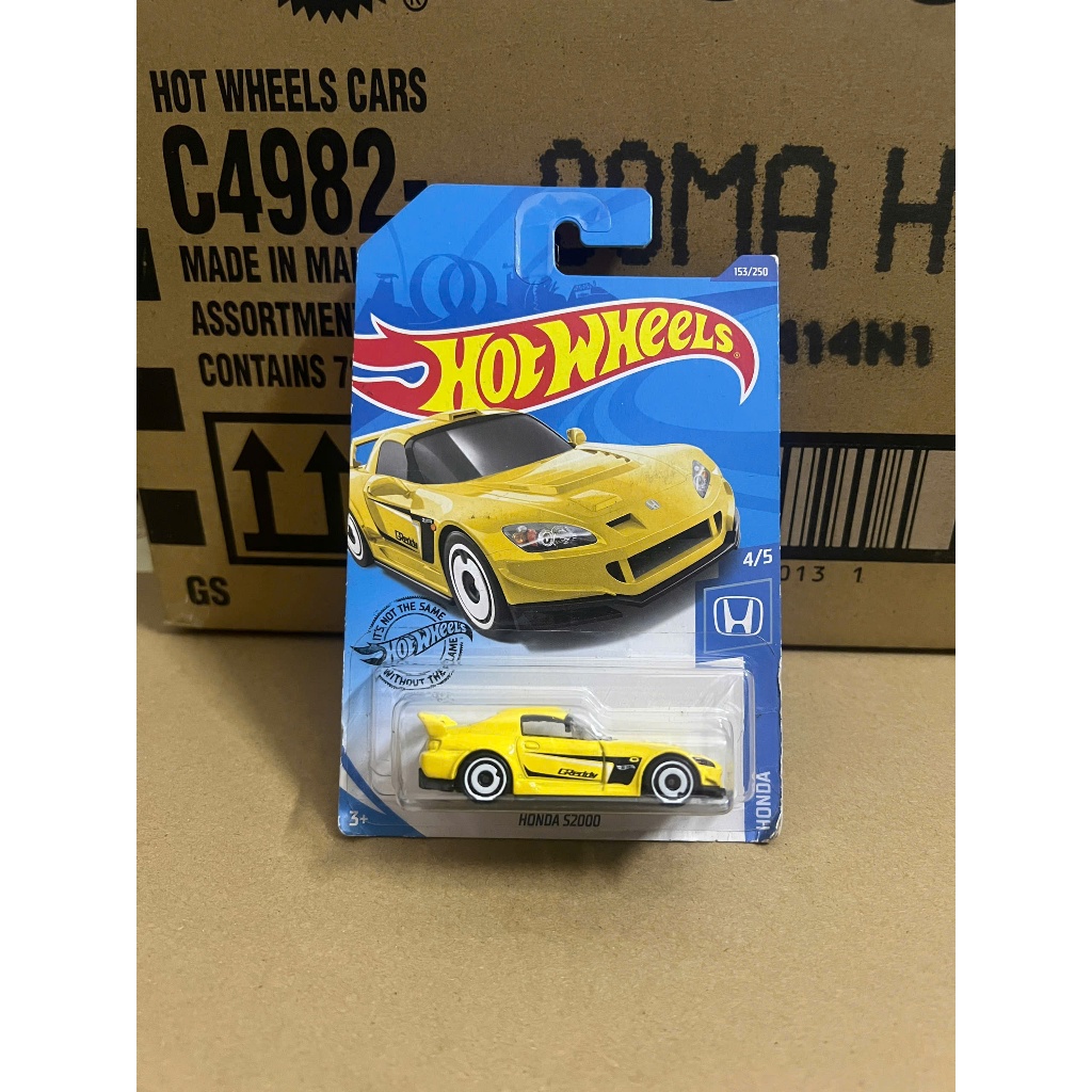 LeHuong Diecast - Xe mô hình Hot Wheels JDM Honda S2000 (Màu Vàng)