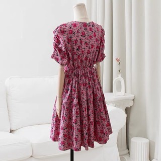 RN583_Rập giấy may đầm rút eo nữ