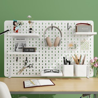 Bảng Pegboard Treo Đồ Gắn Tường, Bảng Lỗ Trang Trí Dercor Tường, phòng làm việc, phòng ngủ