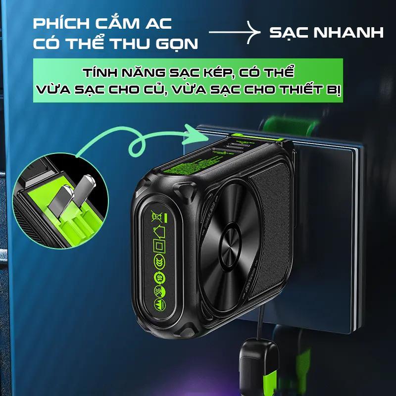 (Đã về hàng) Sạc Dự Phòng BP08, Củ Sạc Nhanh BONNE BP08 By BONNETECH, Sạc Dự phòng 10.000 mAh 20.000 mAh