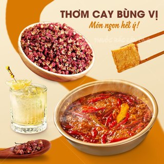 Xuyên tiêu đỏ 100g, hoa tiêu Tứ Xuyên cay, tê, gia vị lẩu, làm gà ủ muối, thơm ngon, chuẩn vị