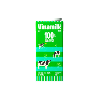 [COMBO 4 hộp] Sữa tươi Vinamilk 1 lít - có đường/không đường
