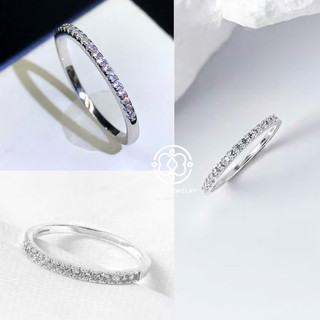 Nhẫn bạc nữ Mint Jewelry S925 cao cấp đính đá đẹp, đơn giản Sparking Line
