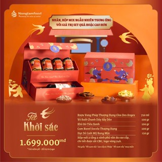[BỘ QUÀ TẾT 2025] Set quà Tết Khởi Sắc Nonglamfood | Hạt mứt tết cao cấp, quà tặng cho người thân