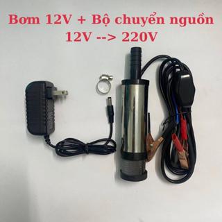Bơm Chìm Mini 12V, 24V, Bơm Dầu, Bơm Nước, Đường Kính 3,8Cm