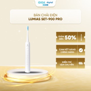  Bàn chải điện Lumias SET-900 Pro - Thiết kế tay cầm chắc chắn Dung lượng pin 2000mAh sử dụng lâu dài 4 chế độ chải 