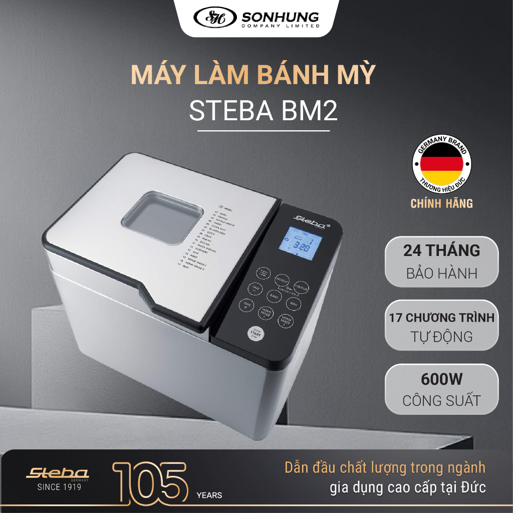 Máy Làm Bánh Mì Steba BM2 - 17 Chương Trình, Chính Hãng, Cao Cấp