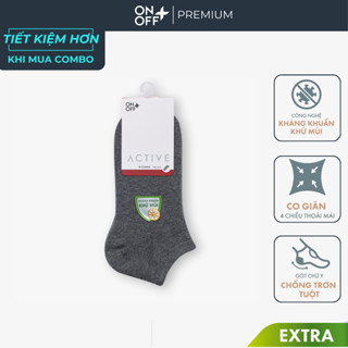 [Mua 5 chỉ 169K] Tất vớ cotton nữ không cổ ONOFF Extra công nghệ ultra fresh kháng khuẩn khử mùi ONOFF - 16AP23A145