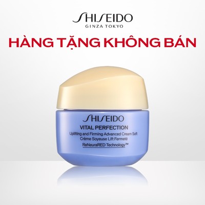 [Quà tặng không bán] Kem dưỡng da Shiseido Vital Perfection Uplifting and Firming Advanced Cream Soft 15ml