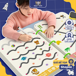  Combo Tập Tô Vẽ Thông Minh Xóa Được 128 Trang Hulo Toys Học Liệu Montessori Cho Bé 